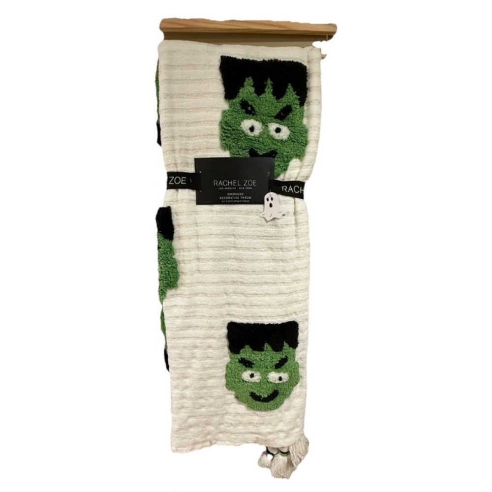 Rachel Zoe Frankenstein Blanket , nwt 2025 halloween blanket,  frankenstein